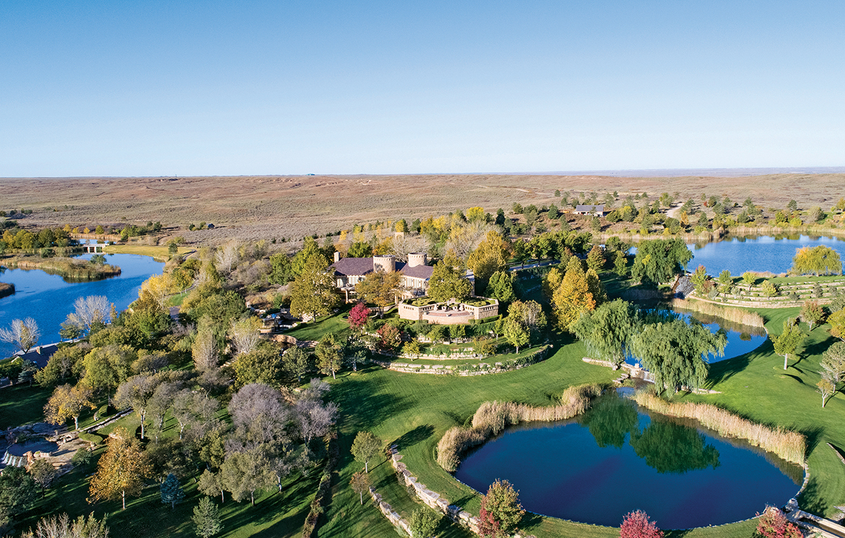ranch land, the ranch features man-made streams and lakes, and offers what ...