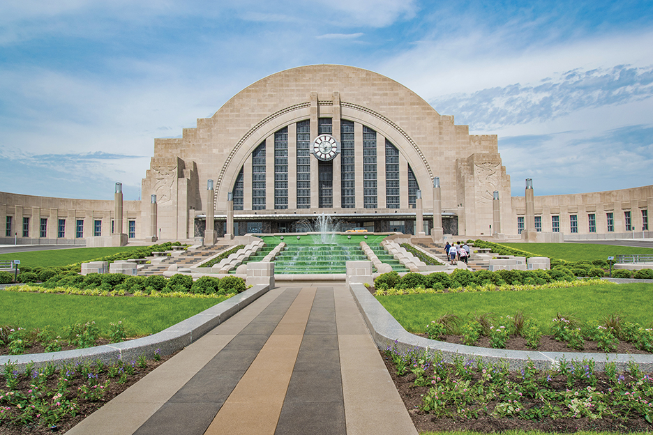 Cincinnati Union Terminal, opened in 1933, is a superb example of Art Deco architecture in America.