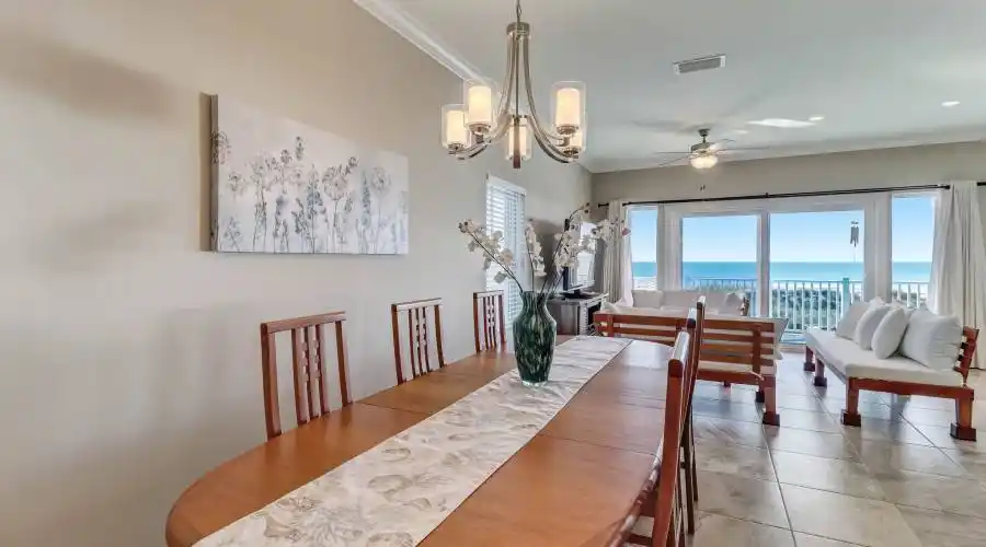 Separate dining space