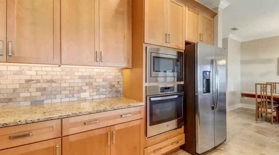Ample cabinetry