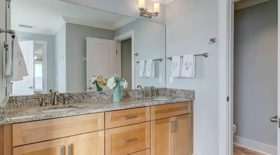 Spacious owner ensuite, with dual vanities