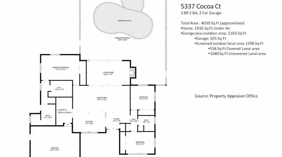 5337 Cocoa CT, Cape Coral, Florida 33904, United States, 3 Bedrooms Bedrooms, 9 Rooms Rooms,2 BathroomsBathrooms,Residential,For Sale,Cocoa,1,1385923