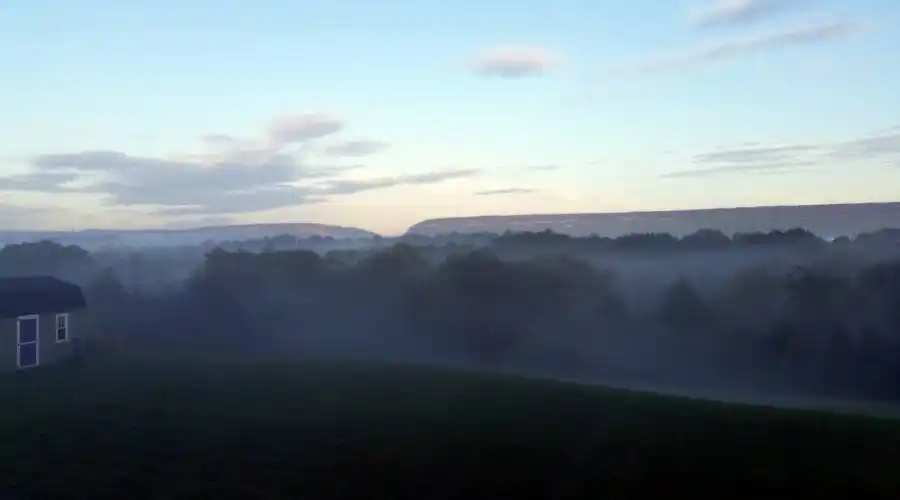 Early a.m. fog cover. Appalachian Mtn Range 