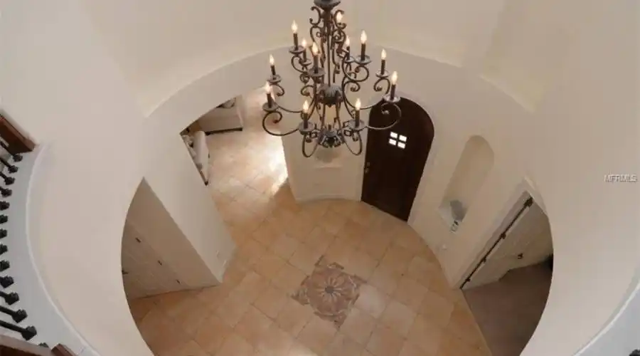 Dramatic View of Foyer from 2nd Floor