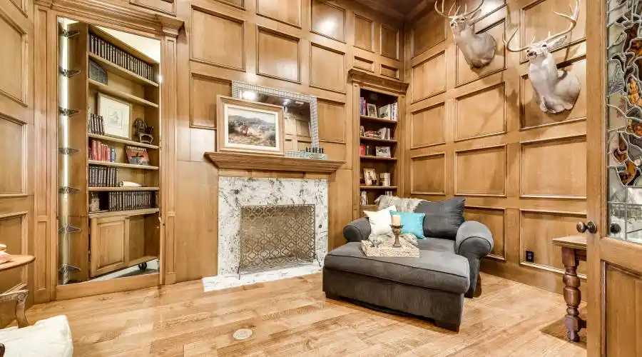 Hidden Safe Room and Massive Fireplace