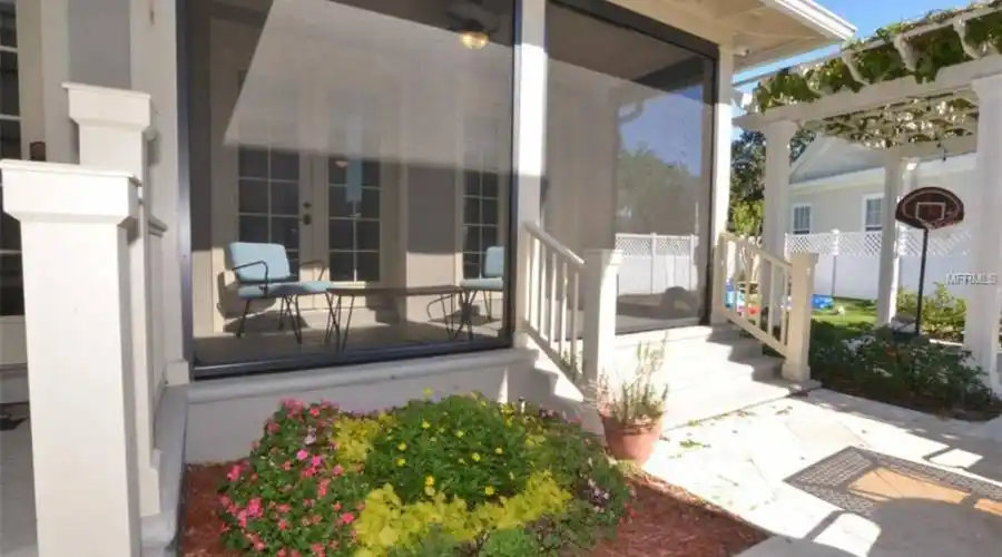 Covered Porch on Back Side of Home 
